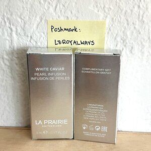 2X BNIB La Prairie White Caviar Illuminating Pearl Infusion Serum 0.17 oz / 5 ml